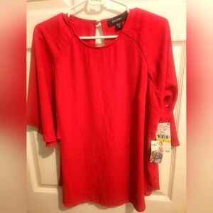 NWT Karen Kane Red Dressy Top